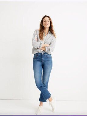 Madewell Tall Cali Demi-Boot Jeans Tierney Wash: Eco Edition 31T Organic Cotton